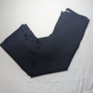 Trina Turk Black Cropped Pants Slim Ankle Career Minimalist Chic